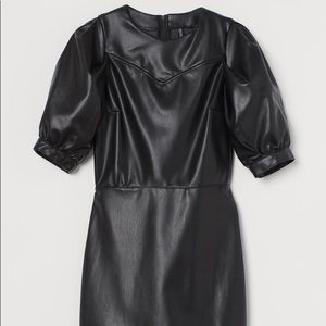 H&M faux Leather dress